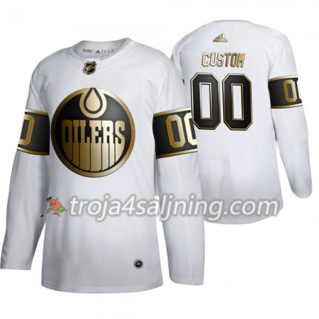 Edmonton Oilers tröja Customized 2019-2020 Adidas Golden Edition Vit Authentic - NHL Tröjor Herr Edmonton Oilers tröja Customized 2019-2020 Adidas Golden Edition Vit Authentic - NHL Tröjor Herr